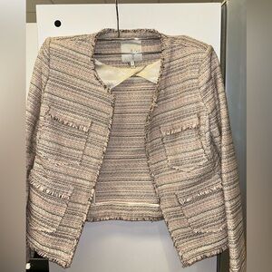 Joie pink and grey blazer
